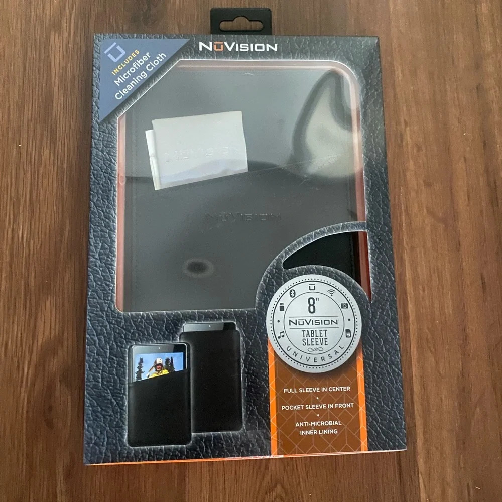 Tablet Sleeve 8” Black SL800BK NuVision‎ Universal NEW! FITS MOST SLIM Tablets